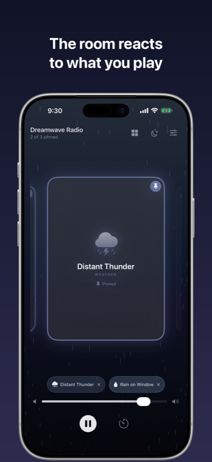Reactive ambient background